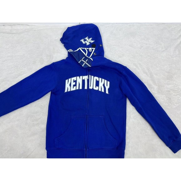 Kentucky Wildcats Size Youth M (10-12) Hoodie Jacket Sweatshirt Zips over Face - Picture 1 of 7
